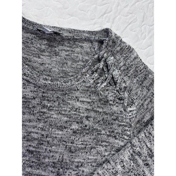 Moa Moa Grey Long Sleeve Crewneck Soft Knit Sweater size small - Picture 2 of 5